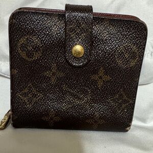 Louis Vuitton Brown Monogram Canvas Zip-Around Wallet